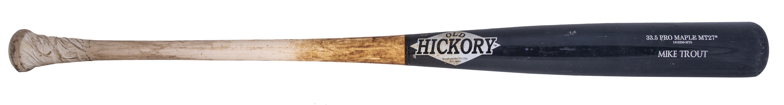 2015 Mike Trout Game Used Old Hickory MT27* Model Bat (PSA/DNA)